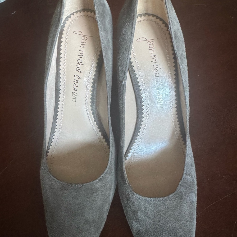 jean-michel cazabat suede heels. Only worn couple times. Taupe color.